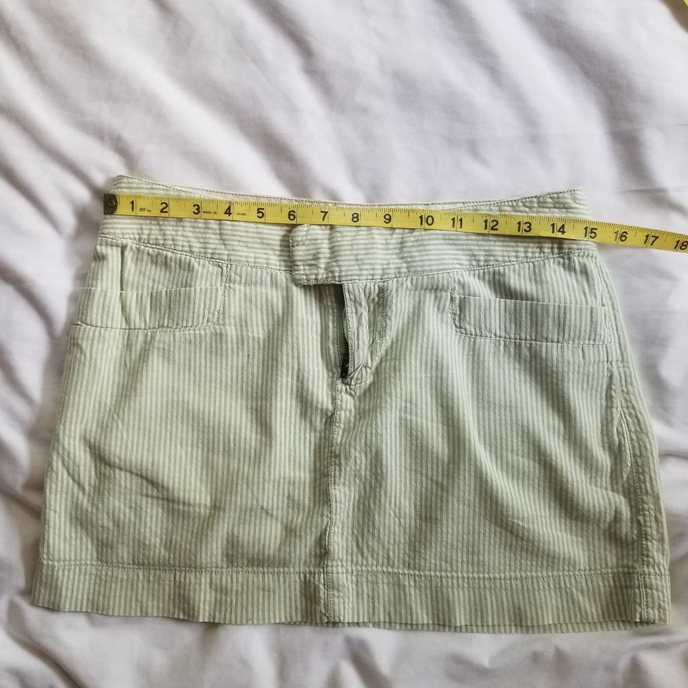 American Eagle Preppy Striped Cotton Mini Skirt